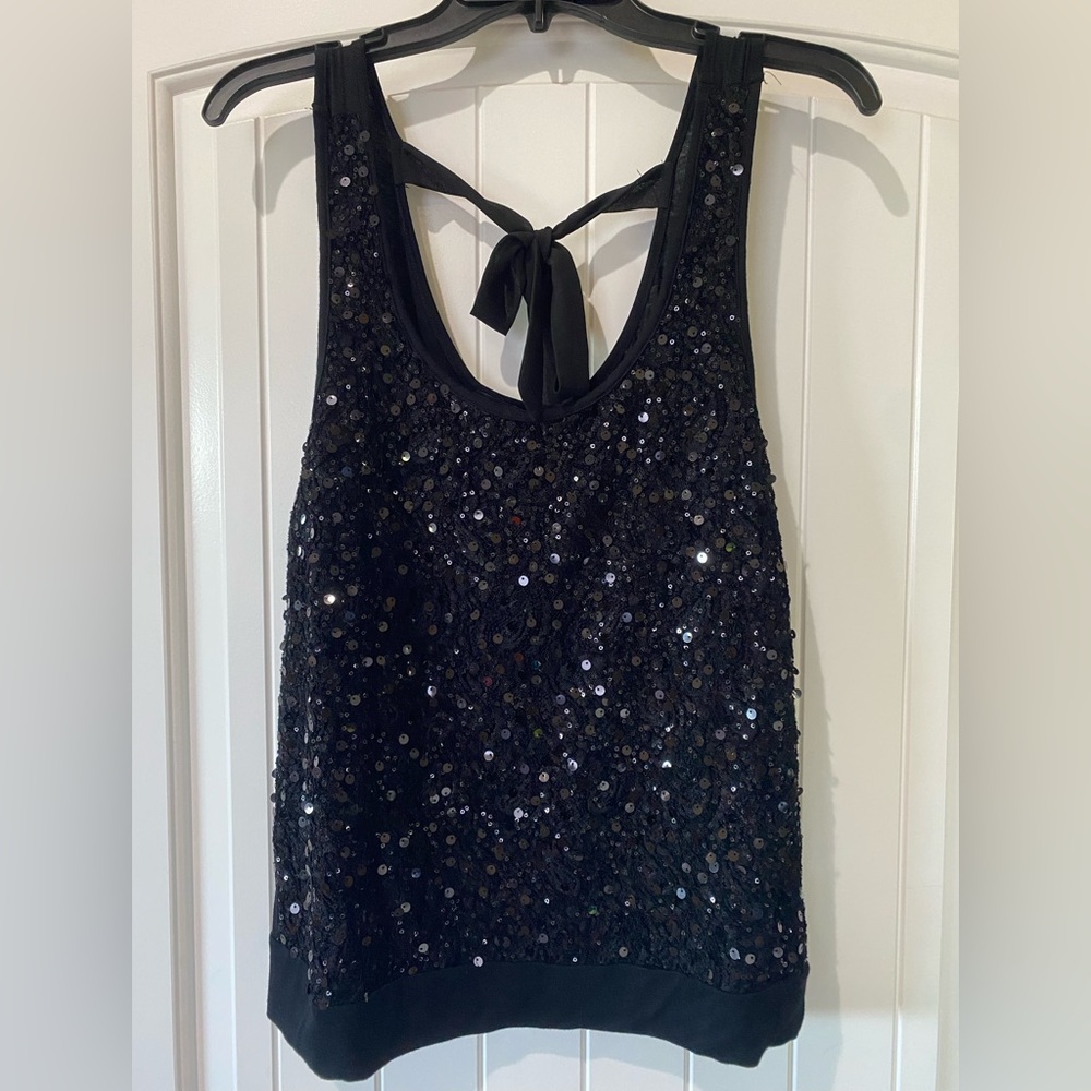 Forever 21 Black Sequin Tank Top